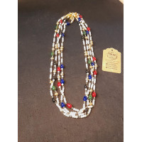 Antique Stone Pearl Mala Elegant Drop Bead Necklace (4 Colors)