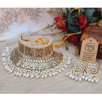 Bridal Double-Layer Kundan Choker Set Perfect for Divine Events